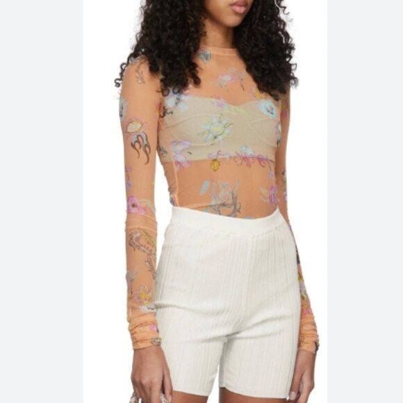 Marco Rambaldi Orange Nylon Long Sleeve - Picture 3 of 9